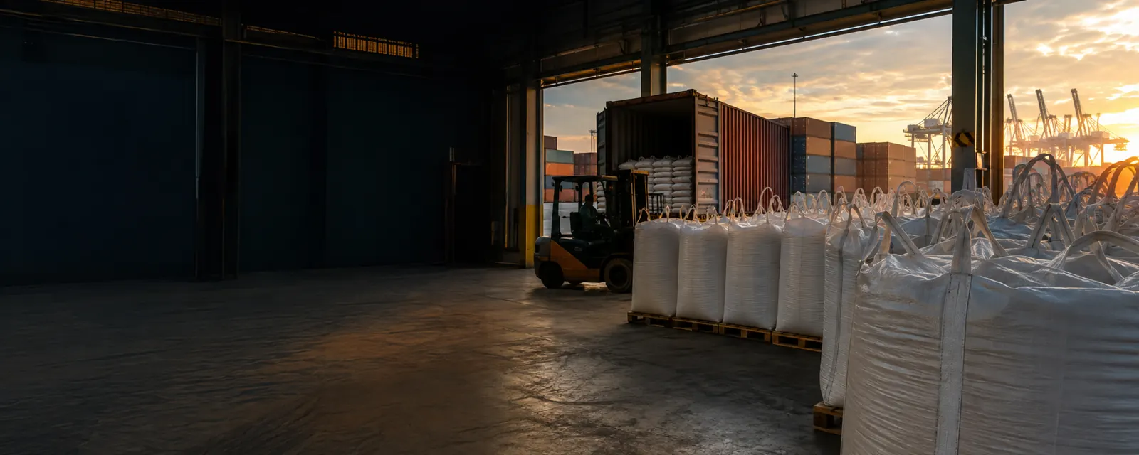 Animal feed ingredients prepared for export from India